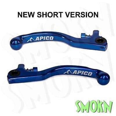 Beta Short Levers EVO & REV 80-300 03-25 Apico Brake & Clutch Grimeca Elite Blue
