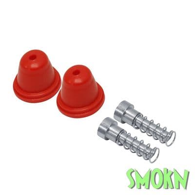 Beta Trials lever pins with Rubber boots REV 3 EVO AJP & Grimeca Red