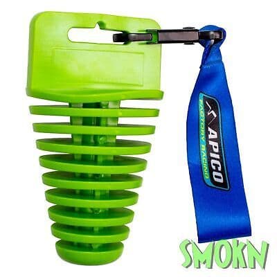 Exhaust Plug Bung for 4 Stroke exhaust Apico Green & Short Blue Lanyard