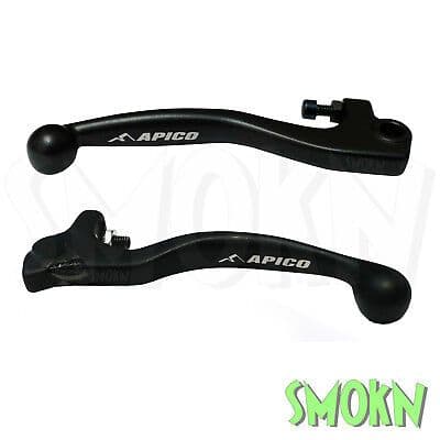 Gas Gas EC Levers 125 200 250 300 00-11 13-17 Apico Brake & Clutch Forged Black