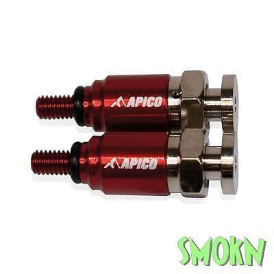 Gas Gas Fork Bleeders M4 EC 250 300 EC-F 350 21-23 Apico Air Bleed Valves Red