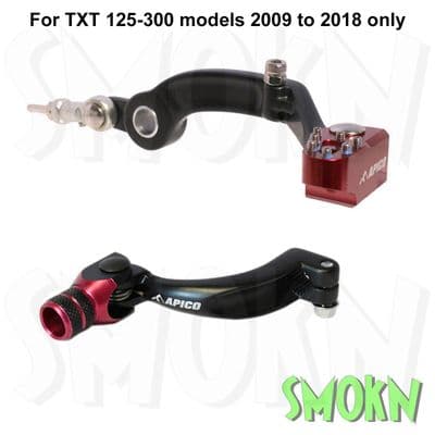GasGas Brake Pedal & Gear Lever TXT Pro Racing 125-300 09-18 Apico Trials Elite