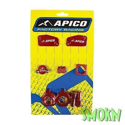 GasGas MC85 Factory Bling Pack MC 85 21-23 Axle Blocks Reservoir Caps Apico Red