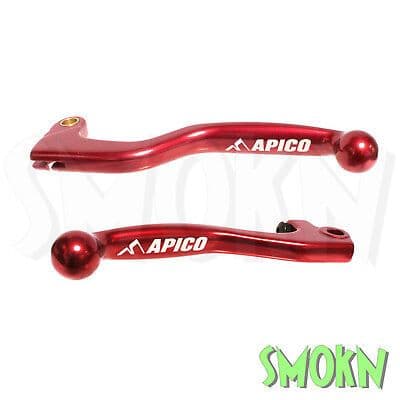 Honda CR Brake & Clutch Levers CR 80 85 98-07 CRF 150 R 07-21 Apico Forged Red