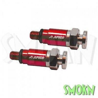 Honda CR Fork Air Bleed Valves 85 125 250 500 94-08 Apico Bleeders M5 Alloy Red