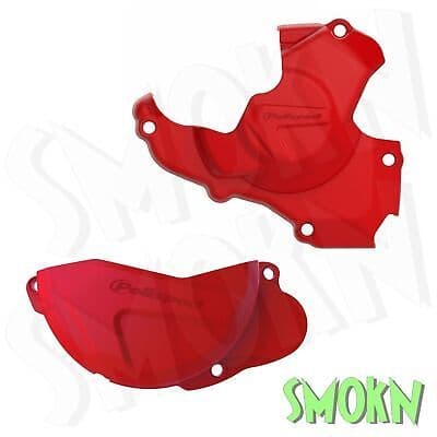 Honda CRF 250 Casing Covers Clutch & Ignition CR-F 250 R 10-17 Polisport Red
