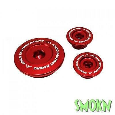 Honda CRF Engine Plugs CRF 250 R 04-09 250 X 04-19 Apico Timing Inspection Red