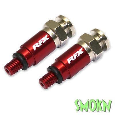 Honda CRF Fork Bleeders M5 250 450 R & X models RFX Air Bleed Valves Alloy Red