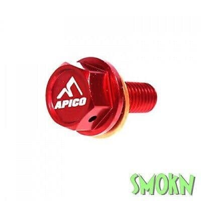 Honda CRF Magnetic Sump Drain Bolt CRF 250 R 10-17 450 R 09-16 Apico Billet Red