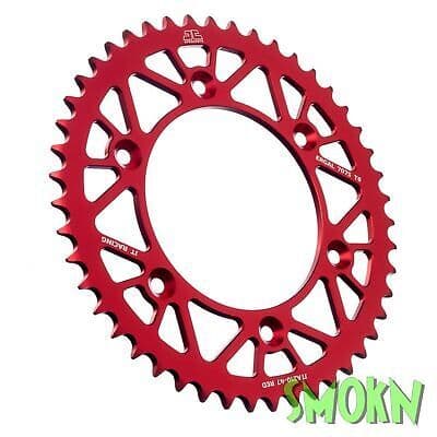 Honda CRF Rear Sprocket 49T for CR 125 250 450 CRF R X RX JT Alloy 49 Tooth Red