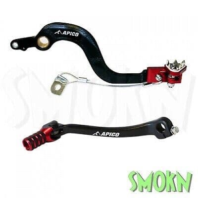 Honda CRF450X Rear Brake Pedal & Gear Lever CRF 450 X 05-18 Apico Forged Red