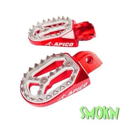 Honda Foot Rests Pegs CRF 150 250 450 R X RX 02-24 CR 125 250 02-07 Apico Red