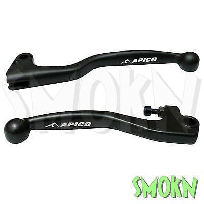 Honda Levers CRF 450 R 02-03 CR 500 96-01 Apico Brake & Clutch Cold Forged Black