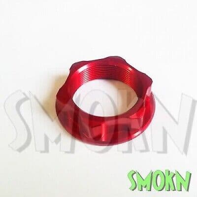 Honda Steering Stem nut CR 125 250 01-07 CRF 250 450 R & X 02-23 Apico Red