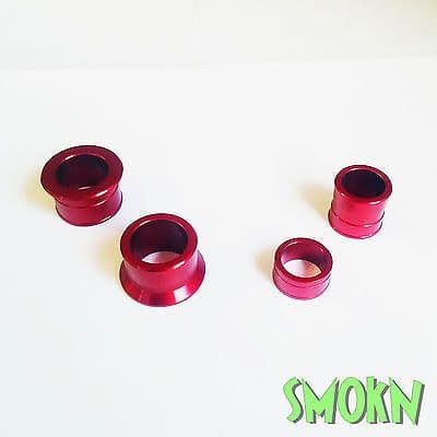 Honda Wheel Spacers CR 125 250 02-07 CRF 250 450 R 02-23 Apico Front & Rear Red