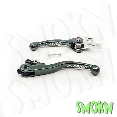 Husqvarna Brake Clutch Levers TC 125 250 16-21 TE 250 300 2017 Apico Flexi Grey