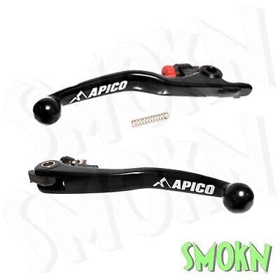 Husqvarna Levers FC TC 125 150 250 350 450 16-21 Apico Elite Brake & Clutch BLK