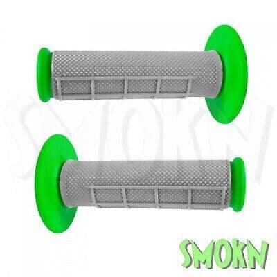 Kawasaki Handlebar Grips KX KX-F KLX KDX KMX KLR Apico Half Waffle Dual Comp GRN