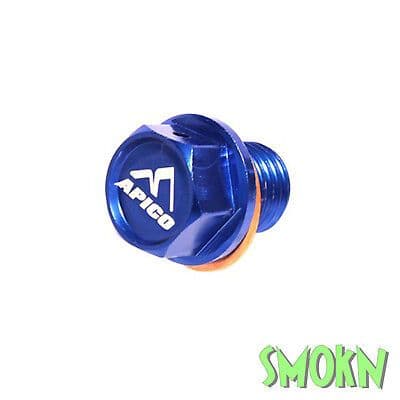 Kawasaki KX Sump Bolt KX 65 85 100 125 250 Apico Magnetic Drain Bolt Alloy Blue