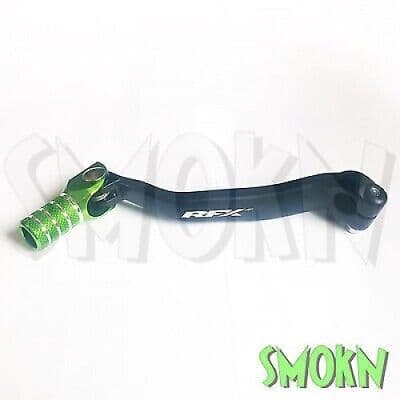 Kawasaki KX125 Gear Lever KX 125 03-08 RFX Cold Forged Alloy Pedal Black & Green