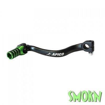 Kawasaki KX65 Gear Lever KX 65 00-25 Apico Cold Forged Pedal Elite Black & Green
