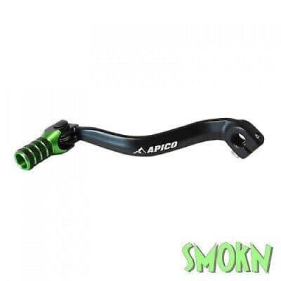Kawasaki KX80 Gear Lever KX 80 85 81-21 Apico Cold Forged Elite Pedal Green