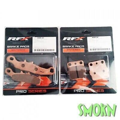 Kawasaki KX85 Brake Pads KX 80 85 100 97-23 RFX Front & Rear Sintered Pro Series