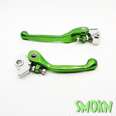 Kawasaki KXF Flexi Levers KX-F 250 450 04-12 RFX Brake & Clutch Forged Green