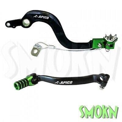 Kawasaki KXF Rear Brake Pedal & Gear Lever KX-F 250 KX250F 21-23 Apico Elite GN