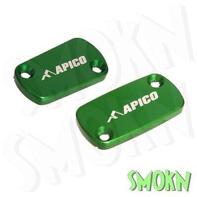 Kawasaki KXF Reservoir Caps KX-F 250 21-23 450 19-23 Apico Clutch & Brake Green