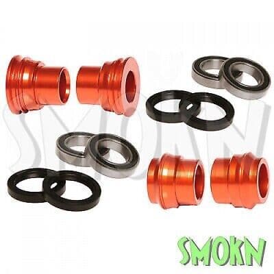 KTM EXC F&R Wheel Spacers, Bearings & Seals EXC 125 250 300 16-23 RFX Orange