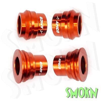 KTM EXC Wheel Spacers fit EXC EXC-F 125-500 16-23 XC-W Apico Front & Rear Orange