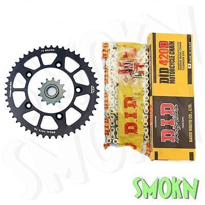 KTM SX65 Chain & Sprocket kit fits SX 65 98-23 14-48T DID Apico JT Alloy Black