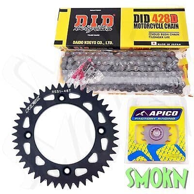 KTM SX85 Chain & Sprocket Kit for SX 85 Small Wheel 03-23 DID RFX Black 14-46T
