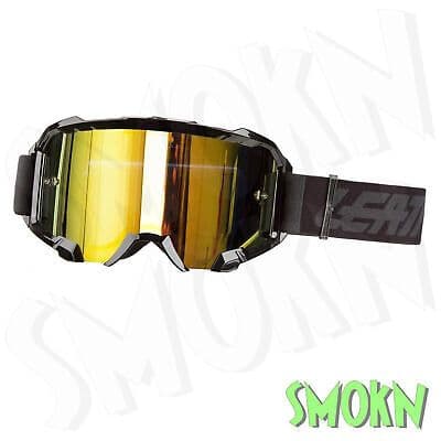 Leatt Goggles Enduro MX Velocity 4.5 Black with IRIZ Bronze Bulletfproof Lens