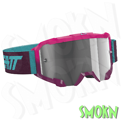 Leatt Goggles Enduro MX Velocity 4.5 Neon Pink with Light Grey Bulletfproof Lens
