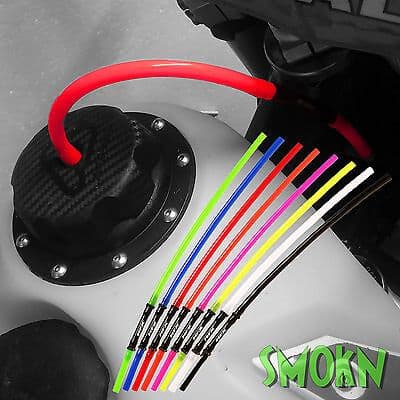 Long Fuel Vent Hose Beta RR RFX 1 Way Valve Petrol Tank Cap Breather Pipe Red