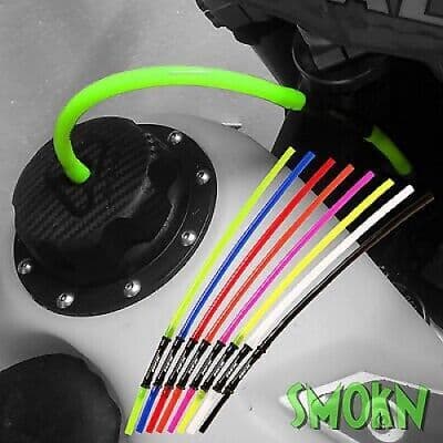 Long Fuel Vent Hose Kawasaki KX RFX 1 Way Valve Petrol Cap Breather Pipe Green
