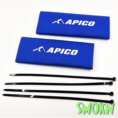 Neoprene Trials Fork Guards for most Trials Bikes inc 4 Zip Ties Apico Blue