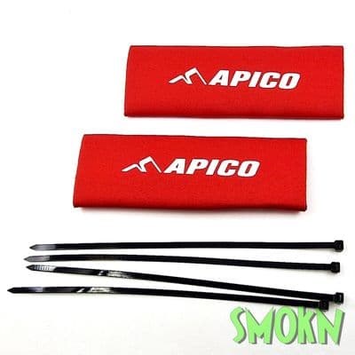 Neoprene Trials Fork Guards for most Trials Bikes inc 4 Zip Ties Apico Red