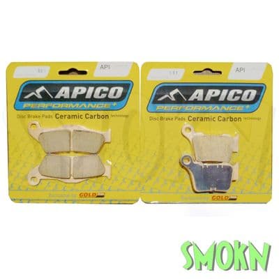 Sherco Brake Pads SE-R SEF-R 250 300 04-26 Front 031 & Rear 191 Apico Goldfren