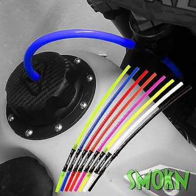 Sherco Long Fuel Petrol Tank Gas Cap Vent Breather Pipe RFX 1 Way Valve Blue