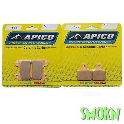 Sherco Trials 168 Front 173 Rear Brake Pads ST 250 290 320 06-12 Apico Goldfren