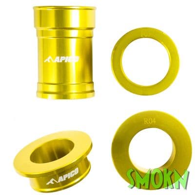 Suzuki Front & Rear Wheel Spacer's RM 125 250 2001-2008 Gold/Yellow