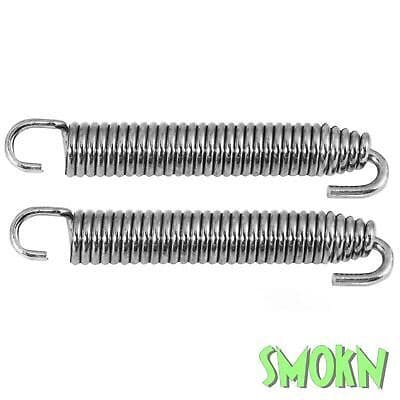 Swivel End Exhaust Springs 83mm x2 MX Enduro Trials Apico Stainless Steel