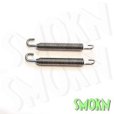 SWIVEL END EXHAUST SPRINGS 90mm Motorcycle Moto X Enduro Supermoto Trials (PAIR)