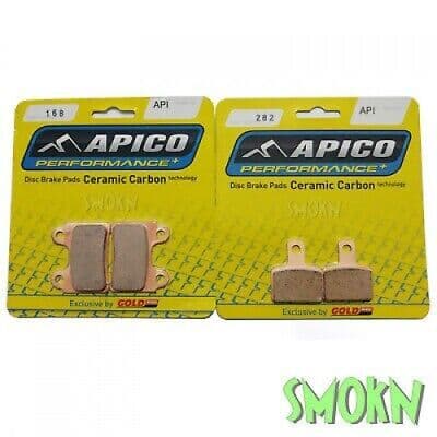 Trials 168 Front & 282 Rear Brake Pads Beta Evo 125 200 250 09-23 Apico Goldfren