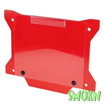 Trials X Shape Number Plate Board with Window Beta REV3 EVO 80-300 Red Apico 