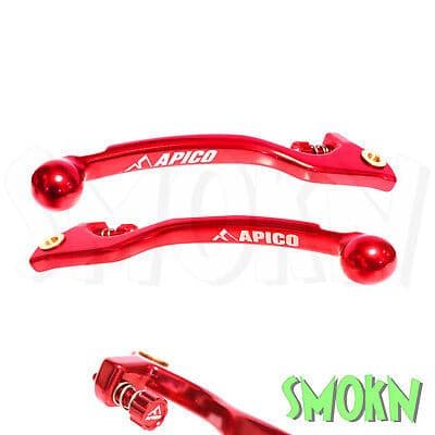 TRS Brake & Clutch Levers ONE RR Gold 125 250 300 16-25 Apico Braktec Red Elite