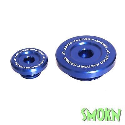 Yamaha Engine Plugs WRF 250 03-14 450 03-15 YZ450F 06-09 Apico Timing Insp Blue